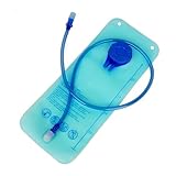 Landrain 2L Hydration Blase – Auslaufsicherer BPA-freier Trinkbeutel mit Schlauch, Staubdicht & Antimikrobiell für Outdoor, Wandern, Radfahren, Rucksack-Trinksystem (Blau)
