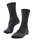 FALKE Damen Wandersocken TK2 Explore W So Wolle Funktionsmaterial antiblasen dick 1 Paar, Grau Asphalt Melange 3180, 39-40