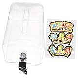 Hemobllo Transparente Multifunktionale Vorschlagsbox mit Schloss Abschließbare Spenden und Wahlurne aus Robustem Acryl für Sichere Abstimmungen Briefe und Geldsammlungen im Büro und