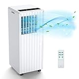 Acekool Mobile Klimagerät 7000Btus, 3-in-1 Klimaanlage, Luftentfeuchter 30L/Tag, 2-Stufen-Ventilator, Digitales Display, Fernbedienung, 24-Stunden-Timer - Ideal für Wohnungen, Zimmer