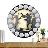 Golfball-Präsentationsständer – Wandregal für Golf, Ballhalter | Elegante Wandhalterung für Golfbälle zur Präsentation von Golfbällen