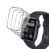 Nixinioo [4 Stück] Schutzfolie kompatibel mit Apple Watch SE GPS 40 mm, HD Klar Weich TPU Displyschutz, [Bläschenfrei] [Kratzfest] Maximale Abdeckung Selbstheilung