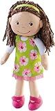 HABA Kuschelpuppe Coco – Weiche Stoffpuppe 30 cm, ideal für Mädchen und Jungen, waschbar und leicht an- und auszuziehen, ab 1,5 Jahren – 1303666001