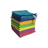 Vileda Mikrofaser Allzwecktücher Colors, Reinigungstücher zur trockenen und feuchten Anwendung, 100% Mikrofaser-Material, 30 x 30 cm, Mehrfarbig, Maxi-Pack, 14er-Pack