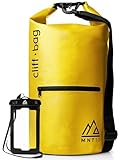 MNT10 Dry Bag “Cliff-Bag” in 20L, 30L, 40L I Drybag Rucksack für SUP, Kanu, Kajak I Wasserdichter Packsack mit Schultergurte I Seesack wasserdicht I GRATIS wasserdichte Handyhülle