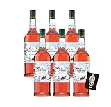 Giffard 6er-Set Rhabarber Sirup Sirop Saveur Rhubarbe 6x1L