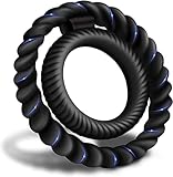 Schwarze Trainingsringe FüR MäNner, Hochwertiges Silikonmaterial Mit 2 Gewindefasern - X8