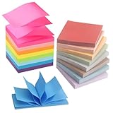Yostony Pop-Up Haftnotizen 3x3'', 16 Pack Z-Notes in Mehrfarbig, Selbstklebende Notizzettel für Spender, Ideal für Büro, Schule & Zuhause