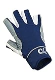 crazy4sailing Unisex Segelhandschuhe Racing - 5 Finger-frei, Farbe:Navyblau, Größe:XL