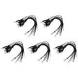 Reinscer 50 Teiliger Stecker zum Blanken Draht Offenes Ende 2 Poliger Mono 1/8 3,5 mm Stecker Buchsen Anschluss Audio Kabel Reparieren