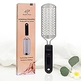 Health Press® Hornhautentferner Hornhauthobel Hornhautraspel Fuß – Hornhaut Entfernung – Edelstahl Hornhautfeile für Harte Haut – Fußpflege Pediküre Fußpflegegerät