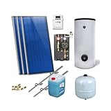 Solaranlage Warmwasser Solarpaket 3 Kollektoren Speicher Flexrohr Flachkollektor