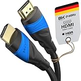 KabelDirekt – 4K & 8K HDMI-Kabel – 1 m – Entwickelt in Deutschland – Für jedes HDMI Kabel Setup (4K@120Hz & 8K@60Hz, HDMI 2.0, High Speed mit Ethernet, Blu-ray, PS5, Xbox Series, Switch)