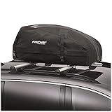 FISCHER Dachbox faltbar, mit Aufbewahrungstasche, 270 l Fassungsvermögen, für Lasten bis max. 50 kg, aus wasserabweisendem Polyamid, mit Reißverschluss, L 100 x H 40 x B 80 cm