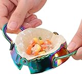 Derwrtup Tortilla-Versiegeler aus Edelstahl, zum Zubereiten von Knödeln, zum Verschließen von Tortillas aus Edelstahl für die Küche zu Hause