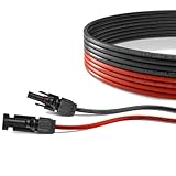 enjoy solar 6mm² Profi-Verbindungskabel Solarmodul zu Solarladeregler Anschlusskabel 5m