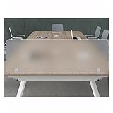 Schreibtisch Trennwand Schreibtischteiler Mattiert Acryl Klassenzimmer-Schreibtischtrenner, Modern Leichtgewicht Privacy Shields Schutzschild, Mit Bodenklammern, Für Büro Und Schule(60x50cm/23.6x19.7i