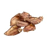 Bontoy Schweineohren für Hunde I 20 Stück I Hundeleckerlie für Langen Kauspaß I Naturprodukt