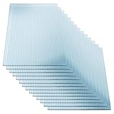 Vivodo Gewächshausplatten 4mm | 14 Stk. SET | Hohlkammerplatten | Polycarbonat | 60,5 x 121 cm