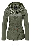 ONLY Damen Jacke Onllorca Spring Parka Jacket CC Otw, Grün (Grape Leaf), Gr. XL