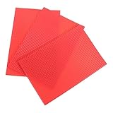 YOSADIER 3 Stück Fliesenmodell mikrolandschaft Modellbau Material Oberflächenmodell für PVC-Fliesen Sandtisch-Modelldekoration Simulation rote Fliese Modelldekor aus roten Fliesen Plastik