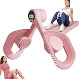 Oberschenkeltrainer Beckenbodentrainer für Frauen und Männer, Beckenboden trainingsgerät mit zähler, Oberschenkel Trainer, Thigh Master, Beinpresse für Zuhause, Innenschenkel Trainer (rosa)