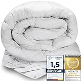 Feluna® 4-Jahreszeiten Kamelhaar-Decke aus 100% Kamelhaarflaum Ganzjahresdecke Steppbett Duo Bettdecke zum Knüpfen (4-Jahreszeiten, 135x200cm)