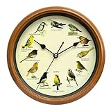 Dh2yjnbf3 Wohnzimmer Singende Vogel-Wanduhr, Vogeluhr mit Ton for Wohnzimmer, Büro, Zuhause Wohndeko