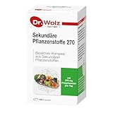 Sekundäre Pflanzenstoffe Dr. Wolz, 120 Kapseln | 270mg Polyphenole pro Tagesdosis | OPC Vitamin C hochdosiert, vegan | Immunsystem, Erschöpfung, schlapp | Laborgeprüft & Made in Germany