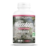 Bio Weissdorn 1200 mg pro Tag - Hawthorn - 400 tabletten | Premium Naturprodukt & Rein pflanzlich