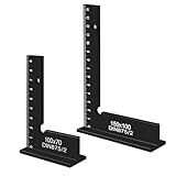 2 Stück Schlosserwinkel,Anschlagwinkel Set 100 x 70mm,150 x 100mm, Zimmermannswinkel mit Messskala(cm) für Metallkonstruktionen und Werkstätten Präzisionsarbeiten