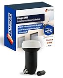 Schwaiger Single LNB digital I Low Noise Blockconverter für 1 Teilnehmer I witterungsbeständig & robust für störungsfreien SAT-Empfang I geeignet für Multifeedanlagen I Satellitenschüssel-Zubehör