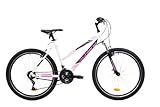 F.lli Schiano Damen Range Mountainbike, Weiß-Rosa, 26 Zoll, MTB
