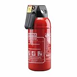 MBS FIRE Auto-Pulverlöscher P2 GM, rot lackiert Löschmenge 2 kg Brandklasse A,B,C