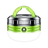 Blukar Campinglampe, LED Camping Laterne Mini Tragbare Camping Licht, 3 Helligkeiten Leuchtmodi & Eingebauter Starker Magnet & Wasserdicht Campingleuchte Zeltlampe für Camping, Wandern, Notfall usw.