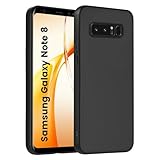 HuwaiH Handyhülle für Samsung Galaxy Note 8 Hülle, Anti-Schock, Antikratzer, Anti-Rutsch Schutzhülle, Unterstützt kabelloses Laden, Anti-Fingerabdruck Case für Samsung Note 8(Schwarz)