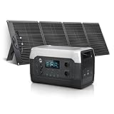 CTOLITY XP1000 Tragbare Powerstation mit 200W Solarpanel, 1024Wh Solargenerator mit 1800W Ausgang, LiFePO4 Batterie Schnellladung für Camping, Wohnmobil, Off-Grid, Zuhause, Notfall, Notstromaggregat