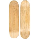 Moose Blank Skateboard-Deck – Premium 7-lagige Ahorn-Konstruktion, natürliches Holz, 20,3 cm