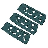 PATIKIL 3 Stück Kunststoff-Sicherheitsmesserabdeckungen für 7' Nakiri-Messer, universelle Hackmesserhüllen, Klingenwächter für Küche und Bar, Grün