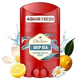 Old Spice Deep Sea Deostick für Männer 50 ml, 24/7 Frischhh bei täglicher Anwendung, lang anhaltender Duft in Parfumqualität, Schutz vor Gerüchen, 0 % Aluminiumsalze, unsichtbar auf Schwarz und Weiß
