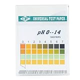 pH Teststreifen 100 Stck., Lackmus Testpapier, Messbereich 0-14, Indikator Universalpapier, Säuretest für Aquarien, Trinkwasser