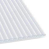 KARAT Gewächshaus Stegplatten mit hoher Formbarkeit - 60,5 x 121 cm - Hohlkammerplatten Doppelstegplatten aus Polycarbonat (4 mm, Transparent)