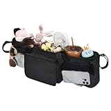 Doppelkinderwagen Zubehör - Geräumiger Wasserdichter Organizer Mit 3 Fächern | Kompakter Organizer für Kinderwagen,Für Reisen Täglichen Gebrauch Eltern Zuhause Outdoor Camping