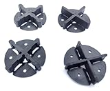 Fugenkreuze mit Teller Fliesenkreuze Terrassenplatten Plattenteller-Fugenbreite 3/4/5/6 mm Fugenkreuz mit Bodenplatte (100 Stk., 5 mm)