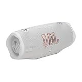 JBL Charge 6, tragbarer Bluetooth-Lautsprecher, Wlan Lautsprecher, 28 Stunden Akkulaufzeit, IP68 wasserdicht, Staub- und stoßfest, Pro Sound mit AI Sound Boost, Auracast Multi-Speaker, Weiß