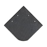 1m² (40 Stück) Naturschiefer 20x20cm Uni | 1. Wahl | 4 Größen | spanischer Markenschiefer für Dach & Fassade | Universal Schiefer Schornstein Gaube | Dachdecker Qualität 1. Sortierung