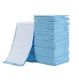 25 × Krankenunterlagen 60 x 90 cm, Inkontinenzunterlage Einweg, 5-lagige Zellstoff Wickelunterlage für Babys, Hoch Saugfähig Inkontinenz Bettunterlage, Wasserdicht, für Erwachsene Babys und Haustiere