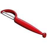 Silit Pelaro Sparschäler 21 cm, Tomaten-/ Gemüseschäler rot, Edelstahl rostfrei, spülmaschinengeeignet