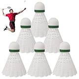 1/6-teiliges Federbälle-Set – Badminton-Federbälle, Sport, Badmintonschläger-Set, leichte Nylon-Übungsfederbälle mit hoher Elastizität, wiederverwendbares Federbälle-Set für Familie