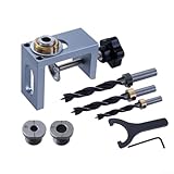 Jotekonoby 8/10/12 mm Dübelbohrerführungsvorrichtung, Rückprallschrank, Holzstanz-Locator, Hilfswerkzeug für Rebounder, rundes Holz (8 mm)